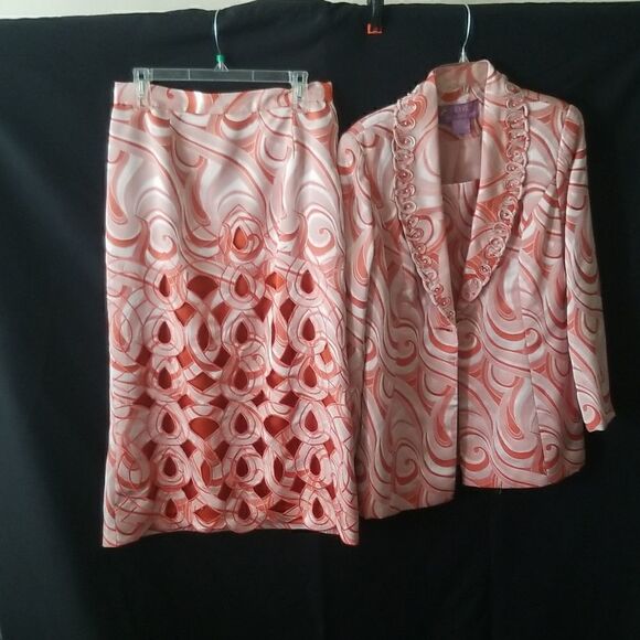 S.O.G.I.C Piece Midi skirt / dress set Women's size 14 - Picture 7 of 12